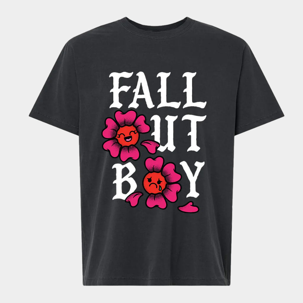 Fall Out Boy Merch Flowers T-Shirt Birthday Ideas For Wife