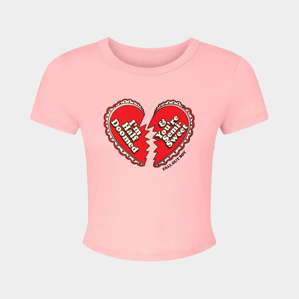 Fall Out Boy Merch I'm Half Doomed Baby Tee Fall Out Boy Shirt Gift For Daughter-1