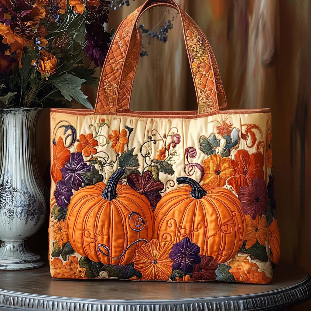 Falling Glow Quilted Tote Bag Autumn Inspired Gifts