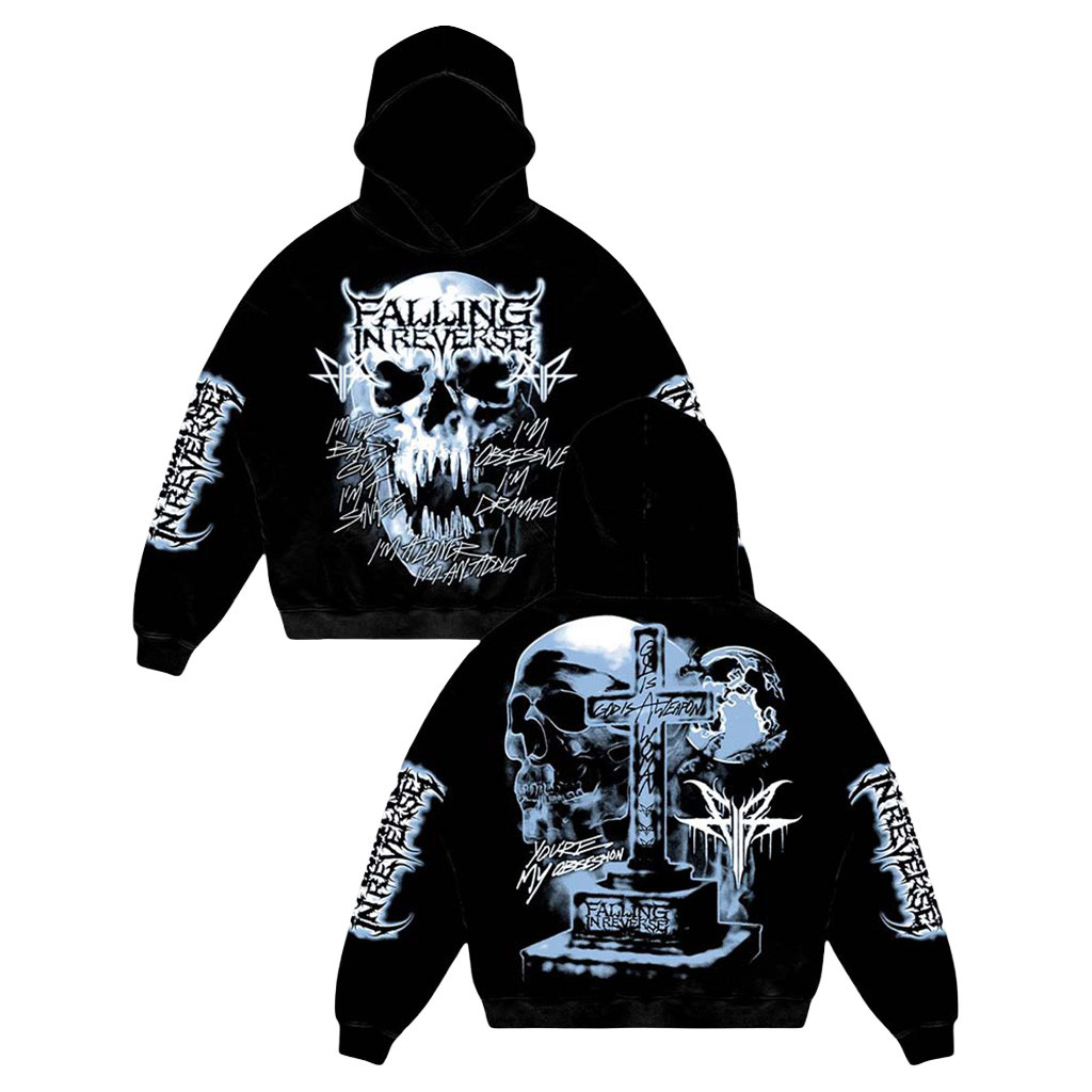 Falling In Reverse God Is A Weapon I'm The Bad Guy Livestream Hoodie Falling In Reverse Merch