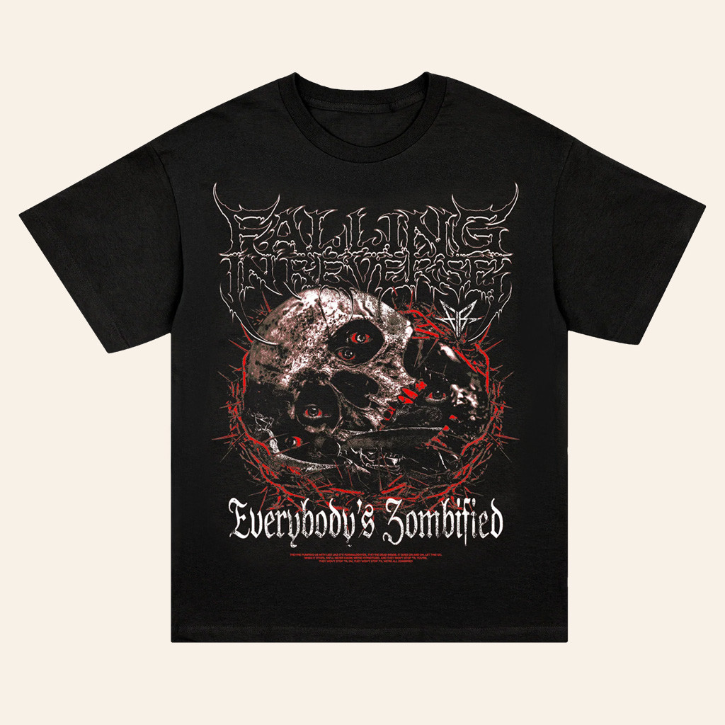 Falling In Reverse Merch Everybody's Zombified T-Shirt Christmas Gifts For Rock Lovers