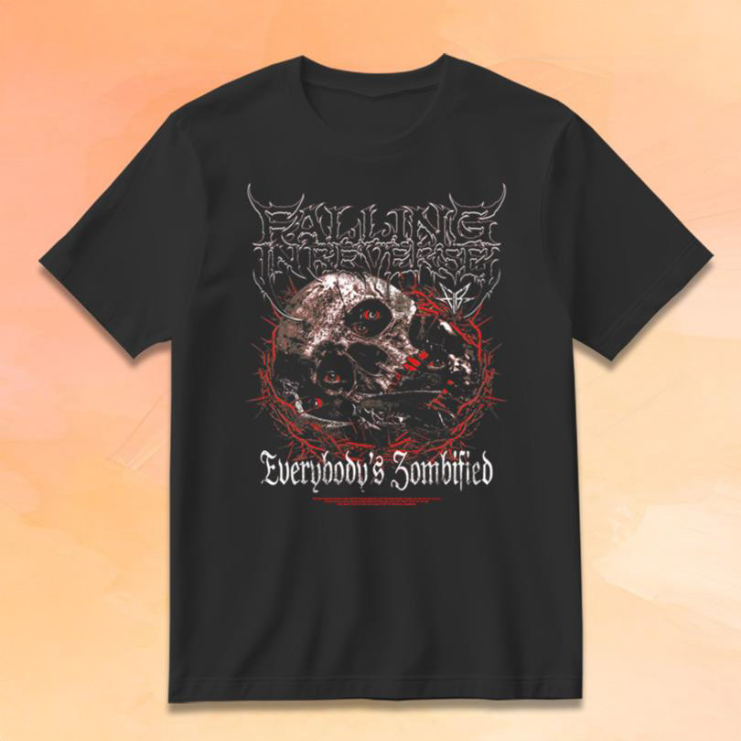 Falling In Reverse Merch Everybody's Zombified T-Shirt Presents For Rock Lovers
