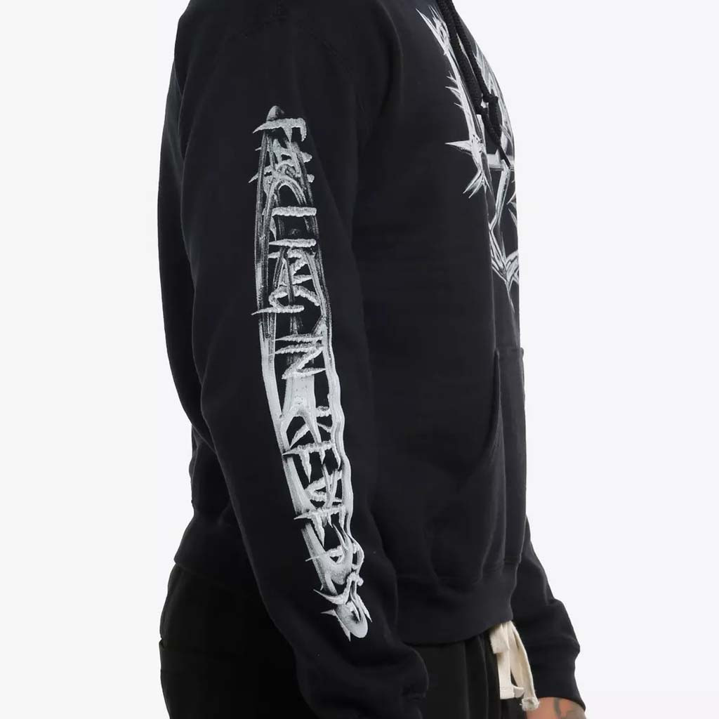 Falling In Reverse Merch Falling In Reverse Chrome Thorns Logo Hoodie Gifts For Rock Band Lovers