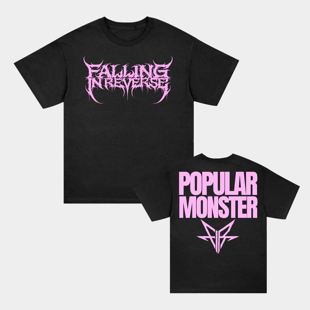 Falling In Reverse Merch Popular Monster Text T-Shirt Best Gifts For Rock Band Fans Falling In Reverse Merch Popular Monster Text T-Shirt Best Gifts For Rock Band Fans
