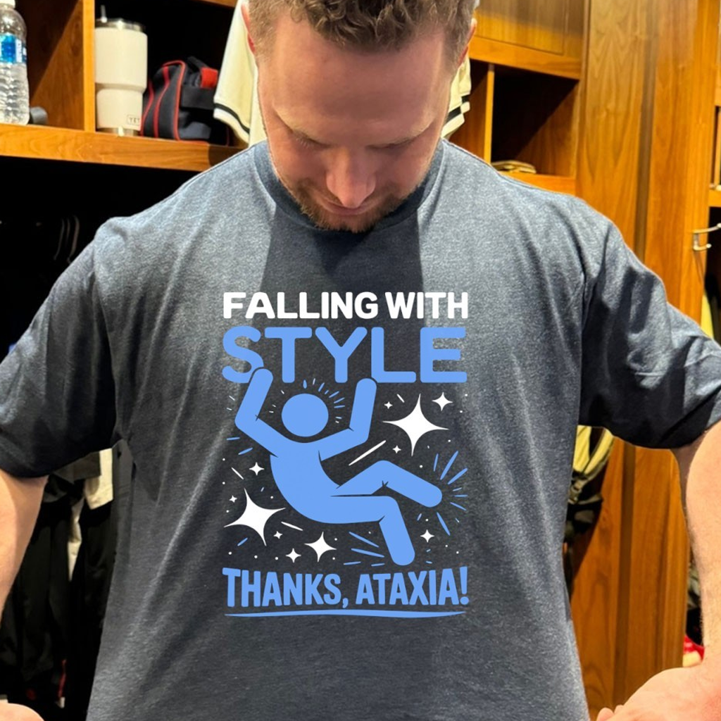 Falling With Style Thanks Ataxia T-Shirt Unique Gifts For Husband