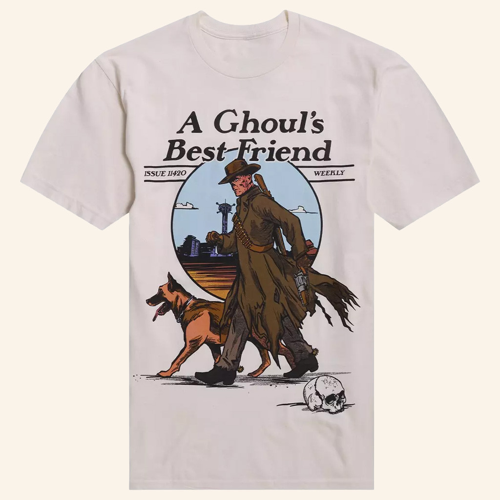 Fallout Merch A Ghoul's Best Friend T-Shirt Presents For Game Lovers