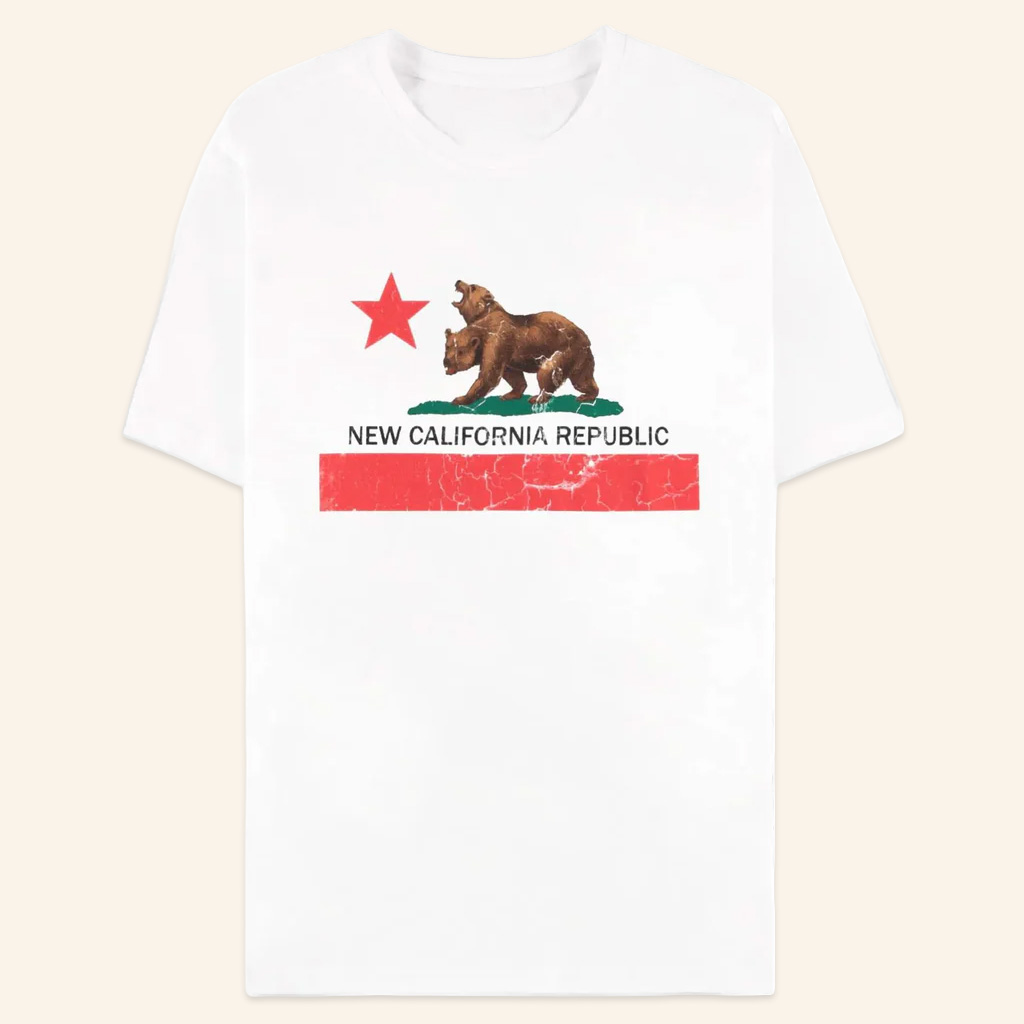 Fallout Merch New California Republic White T-Shirt Unique Gifts For Friends Fallout Merch New California Republic White T-Shirt Unique Gifts For Friends
