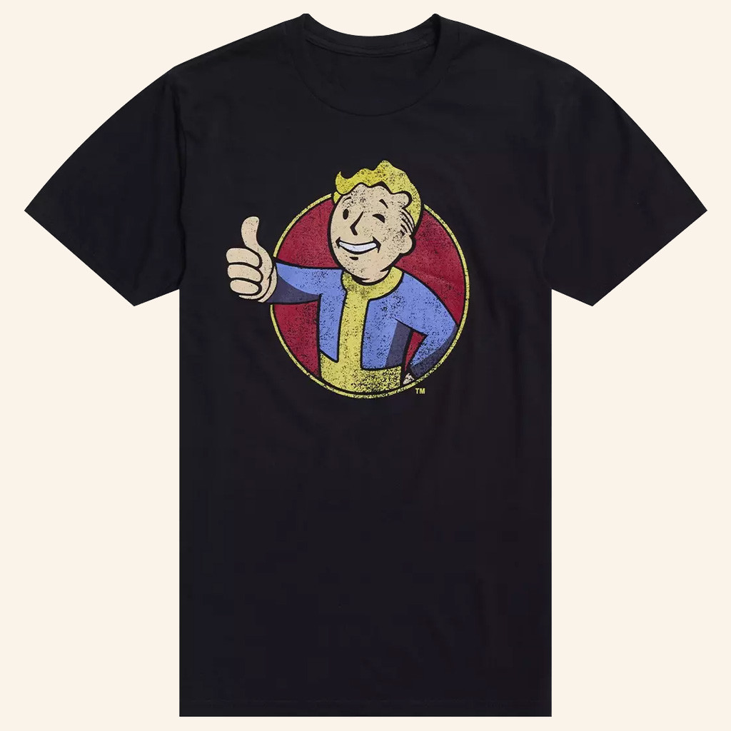 Fallout Merch Vault Boy T-Shirt Best Birthday Gift For Husband