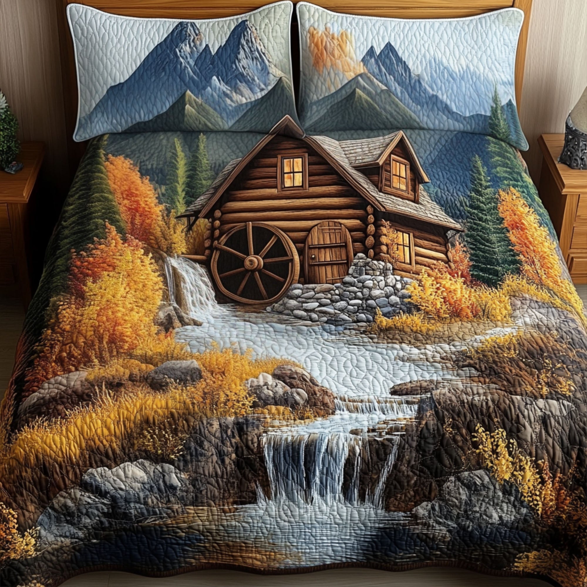 Falls at Millbrook Quilted Bedding Set Bedroom Decorations Secret Santa Gift Ideas