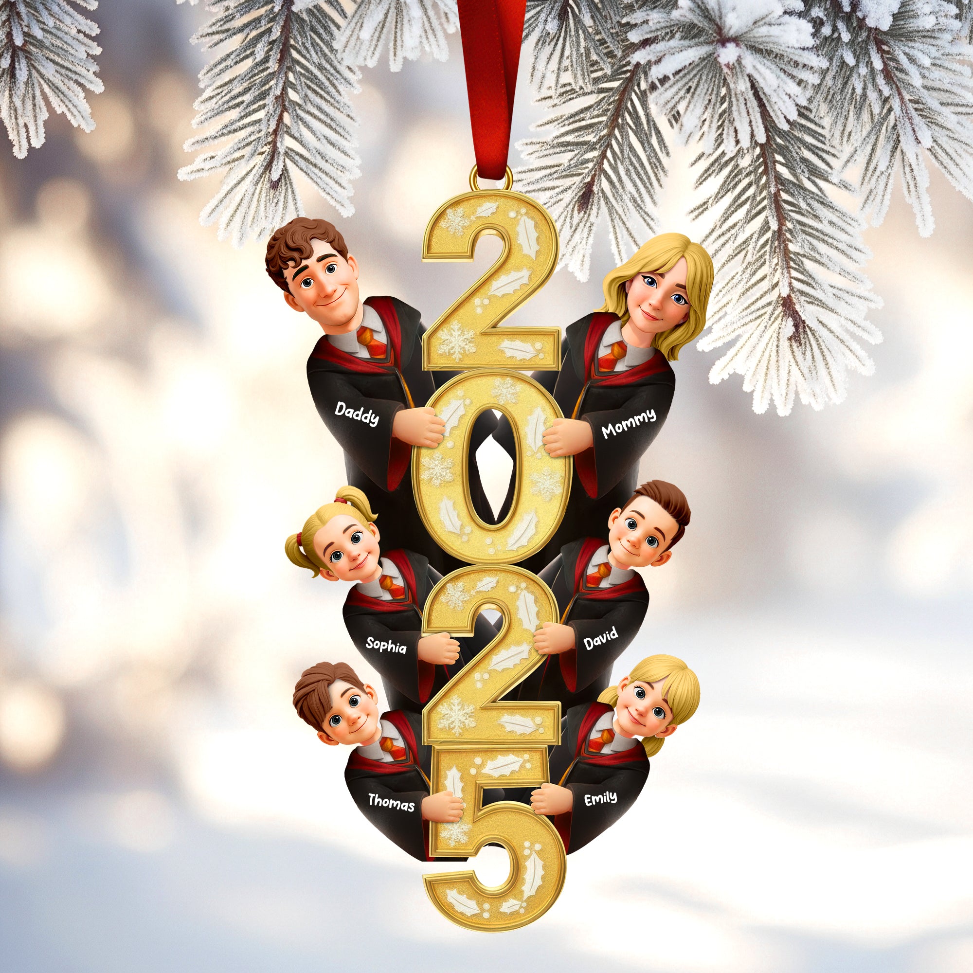 Family 2025 Ornament - Personalized Gifts For Family - Funny Christmas Ornament Gift Family 2025 Ornament - Personalized Gifts For Family - Funny Christmas Ornament Gift
