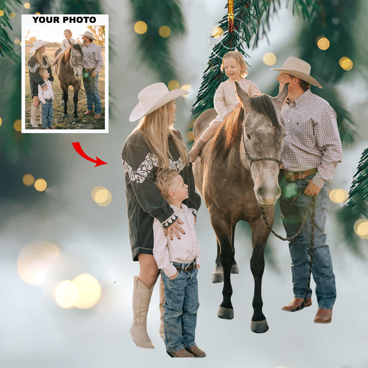Family Is Life S Greatest Blessing Personalized Photo Mica Ornament Christmas Gift For 2
