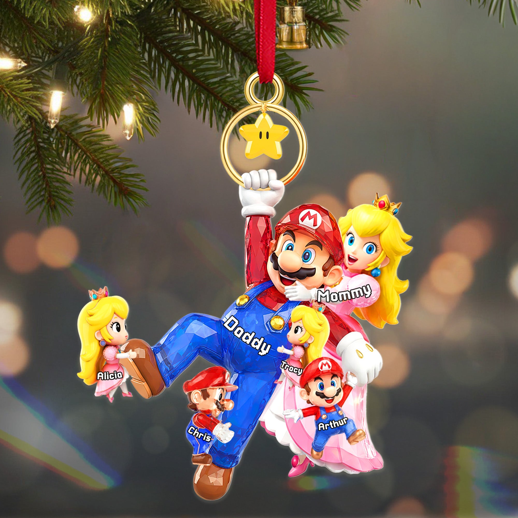 Family Ornament - Personalized Gifts For Family Christmas Ornament - Holiday Tree Decoration Gift