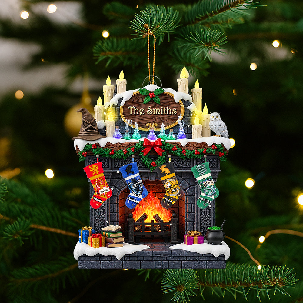 Family Stockings Christmas Ornament - Personalized Gifts For Family - Christmas Ornament Gift Idea