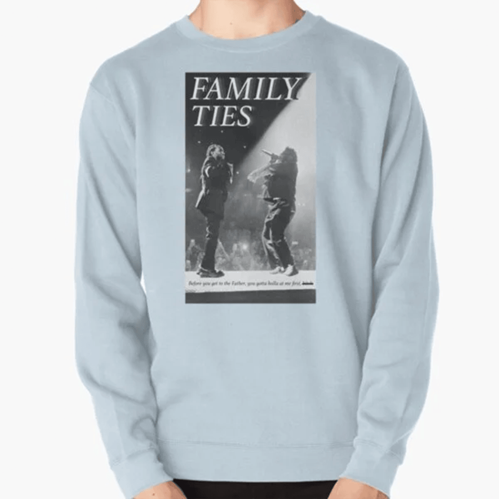 Family Ties Music Poster Kendrick Lamar Sweatshirt Baby Keem Apparel Music Lover Gift Ideas