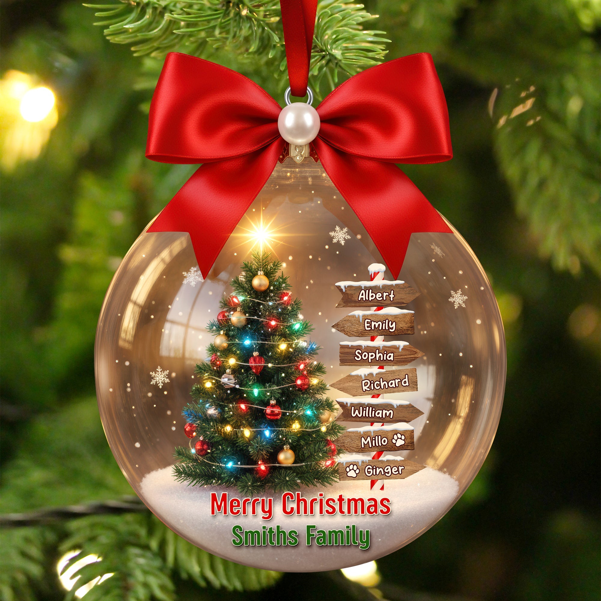 Family Tree Christmas Ornament - Personalized Gifts For Family - Xmas Ornament Gift Family Tree Christmas Ornament - Personalized Gifts For Family - Xmas Ornament Gift