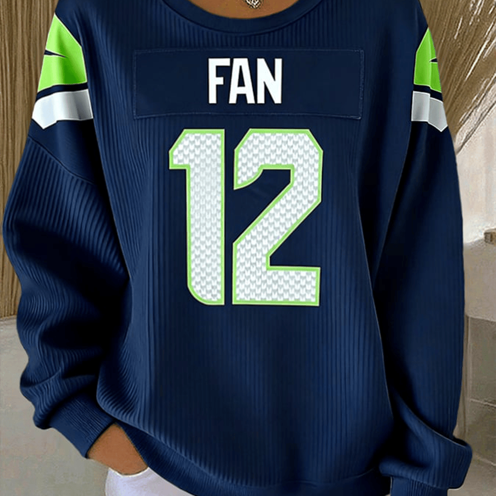 Fan 12s Seattle Seahawks Sweatshirt Game Day Football Merch Gift For Girlfriend