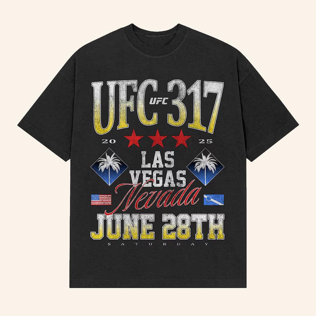 Fanatics Merch UFC 317 Vegas Black T-Shirt Gift Ideas For Fans Fanatics Merch UFC 317 Vegas Black T-Shirt Gift Ideas For Fans