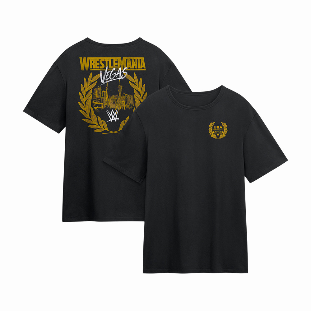 Fanatics WrestleMania x USA Legacy T-Shirt WWE WrestleMania Clothes Unique Gift For Boyfriend