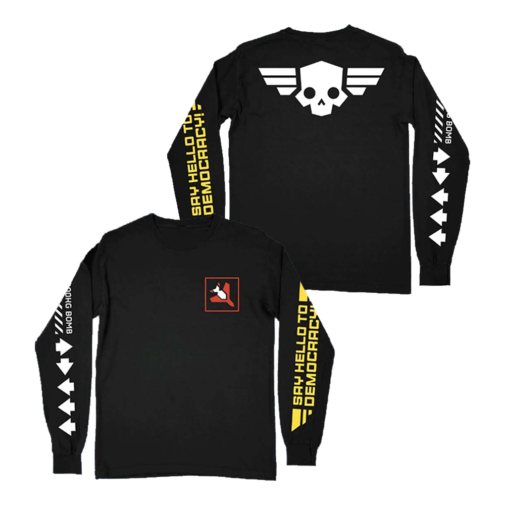 Fangamer Merch 500kg Bomb Helldivers 2 Long Sleeve T-Shirt Gifts For Father In Law Fangamer Merch 500kg Bomb Helldivers 2 Long Sleeve T-Shirt Gifts For Father In Law