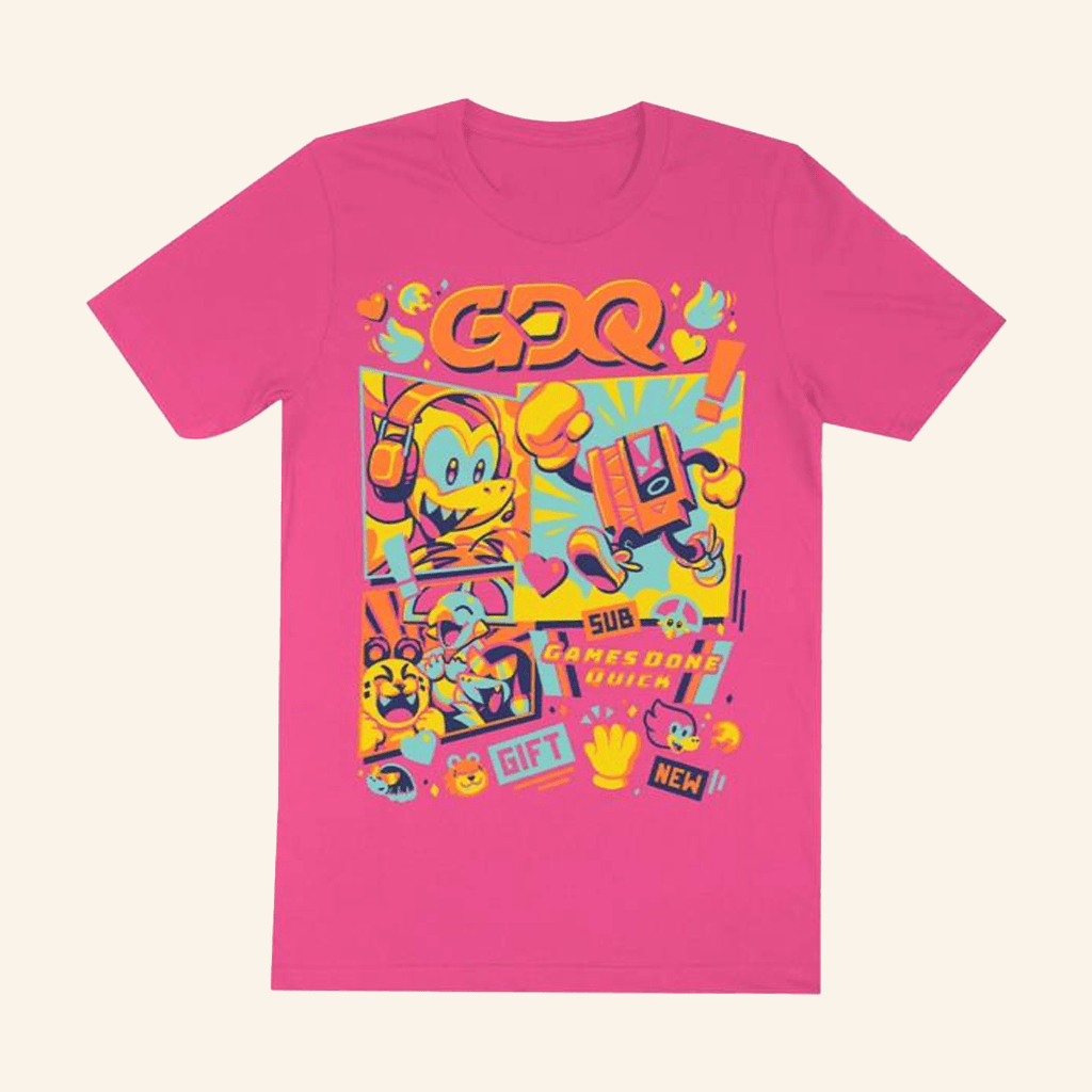 Fangamer Merch Games Done Quick Gdq Marathon Mascots Shirt Her Gifts Fangamer Merch Games Done Quick Gdq Marathon Mascots Shirt Her Gifts