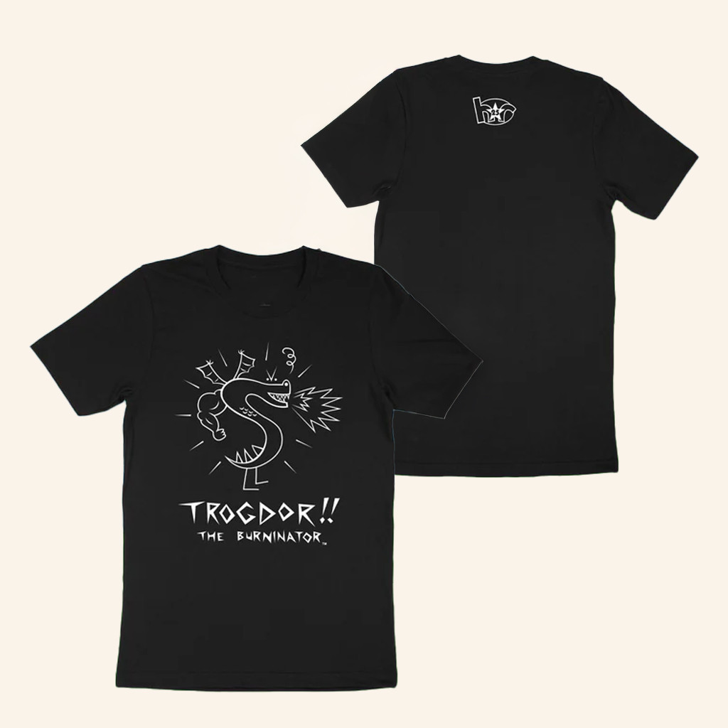 Fangamer Merch Homestar Runner Trogdor The Burninator T-Shirt Gifts For Sister