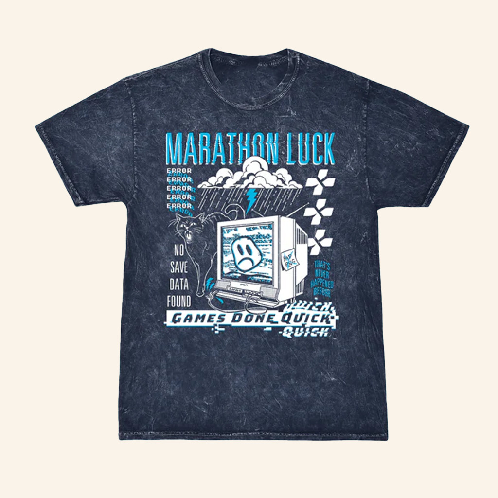 Fangamer Merch Marathon Luck GDQ T-Shirt Birthday Present For Husband Fangamer Merch Marathon Luck GDQ T-Shirt Birthday Present For Husband