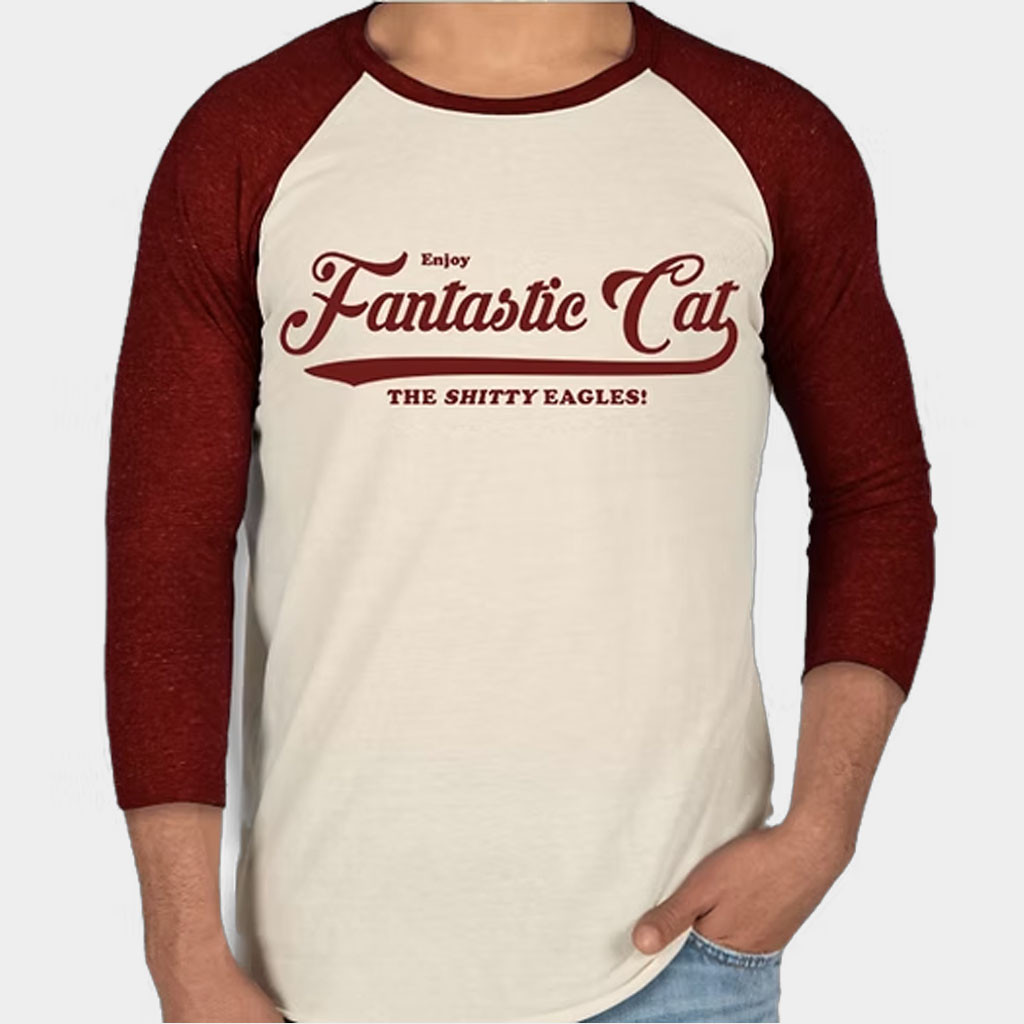 Fantastic Cat Merch Shitty Eagles Baseball Long Sleeve Shirt Birthday Gifts For Music Lovers