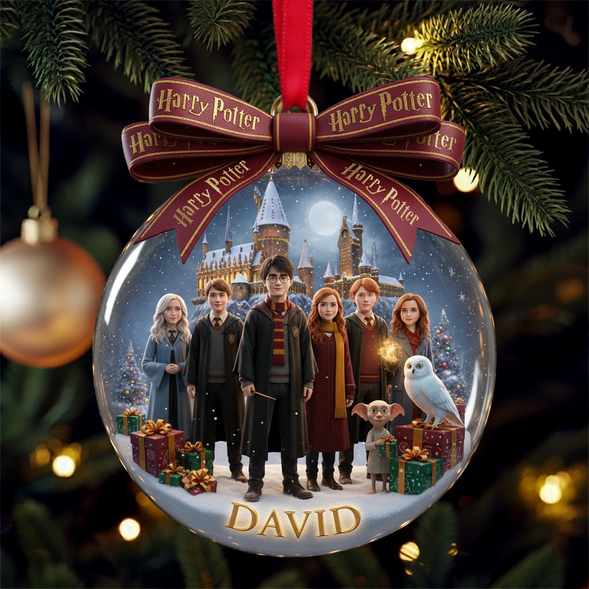 Fantasy Castle Christmas Ornament - Personalized Gifts For Fantasy Lovers - Festive Holiday Keepsake Gift Fantasy Castle Christmas Ornament - Personalized Gifts For Fantasy Lovers - Festive Holiday Keepsake Gift