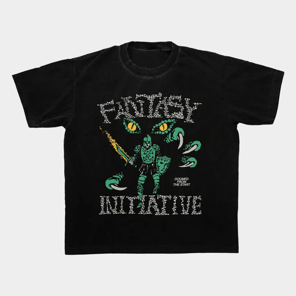 Fantasy Initiative Merch  Doomed T-Shirt Birthday Gift Ideas For Dad
