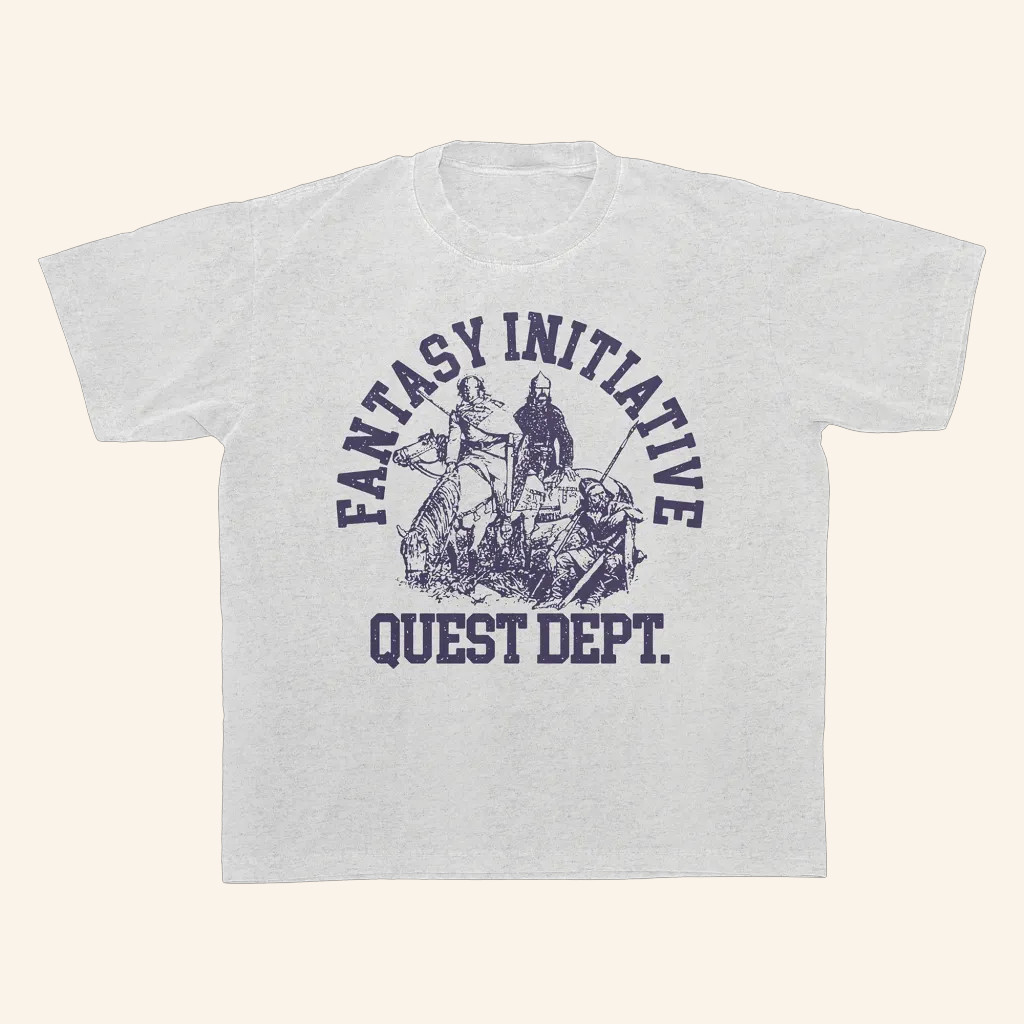Fantasy Initiative Merch Quest Dept T-Shirt Good Christmas Gifts For Boyfriend