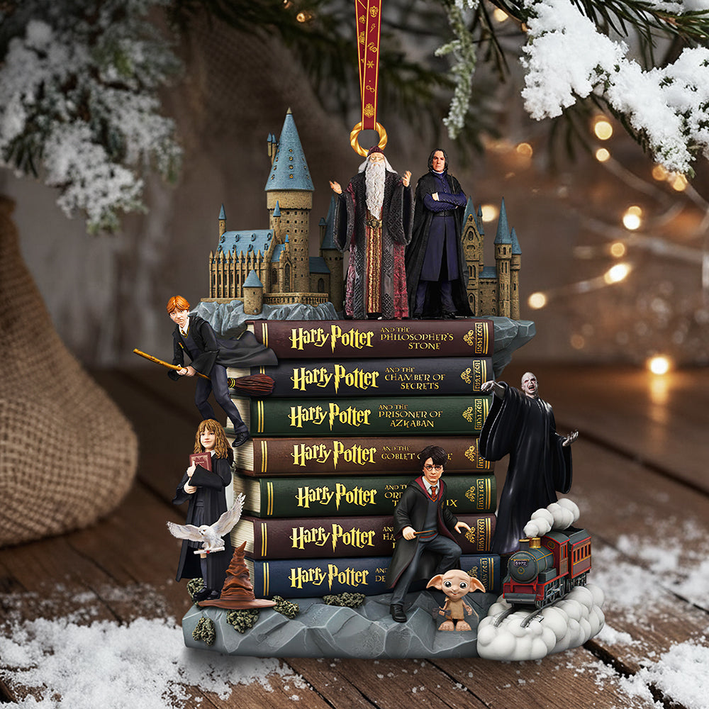 Fantasy Saga Book Ornament - Personalized Gift For Fantasy Lovers - Cute Christmas Tree Gift Idea