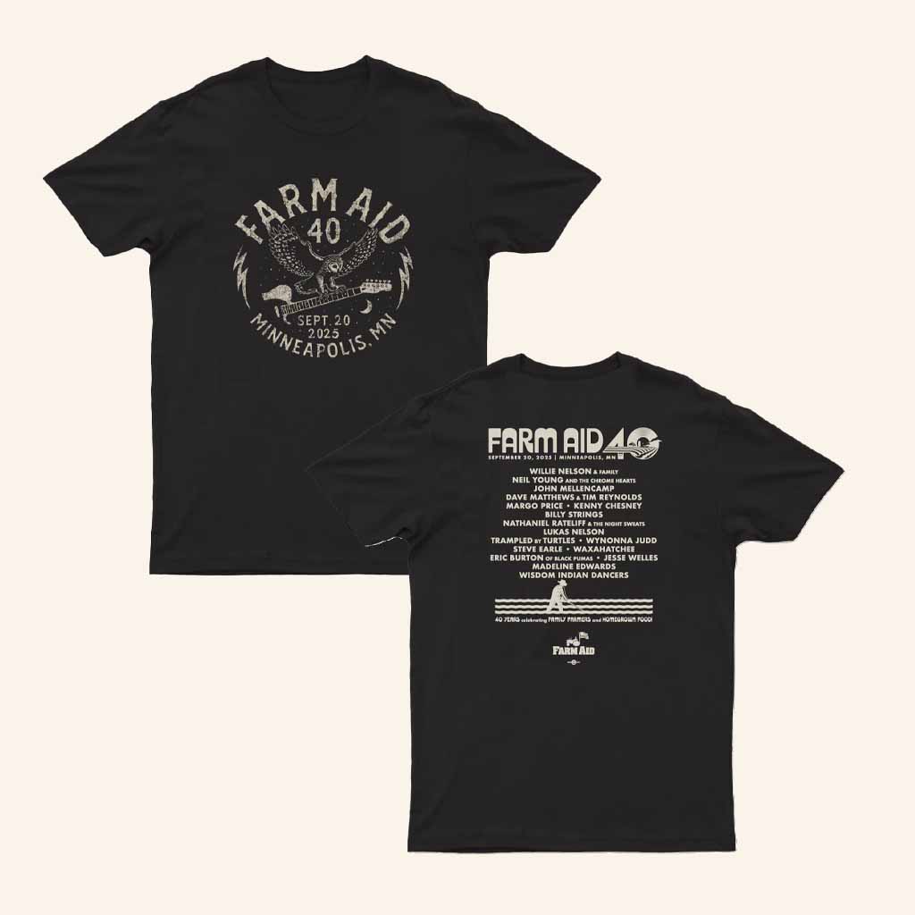 Farm Aid Merch Farm Aid 40 Barn Owl T-Shirt 2025 Best Gifts For Farmers Farm Aid Merch Farm Aid 40 Barn Owl T-Shirt 2025 Best Gifts For Farmers