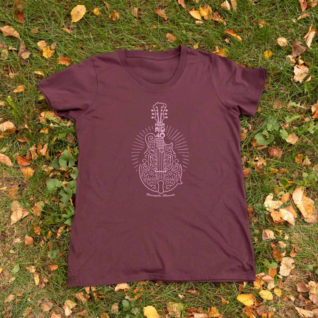 Farm Aid Merch Farm Aid 40 Mandolin T-Shirt Christmas Gifts For Her Farm Aid Merch Farm Aid 40 Mandolin T-Shirt Christmas Gifts For Her