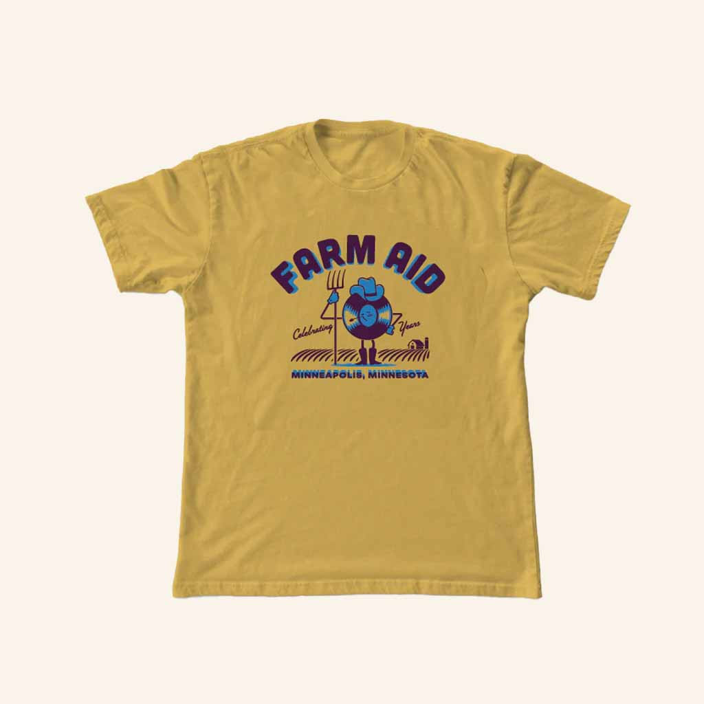 Farm Aid Merch Farm Aid 40 Record Dude T-Shirt Christmas Gifts For Wife Farm Aid Merch Farm Aid 40 Record Dude T-Shirt Christmas Gifts For Wife