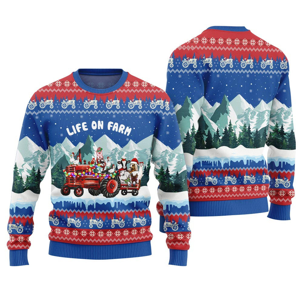 Farm Animals Unique Ugly Christmas Sweater Lovely Merch Gift for Cozy Winter Nights