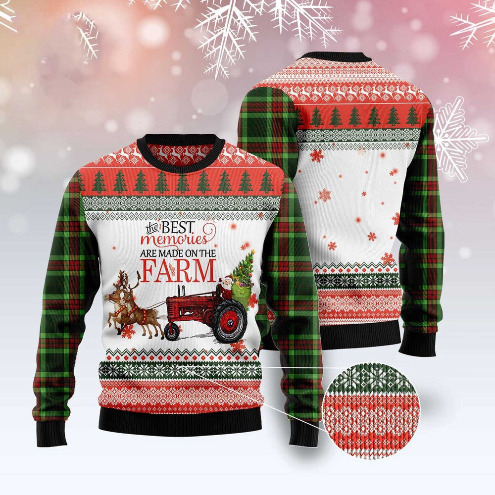 Farm Best Memories Ugly Christmas Sweater Funny Ugly Christmas Sweater Xmas Gifts