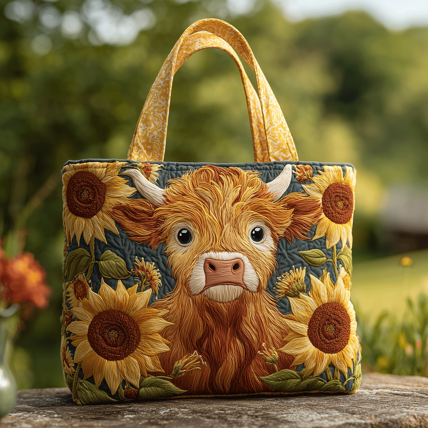 Farm Friend Quilted Tote Bag Presents For Cow Lovers
