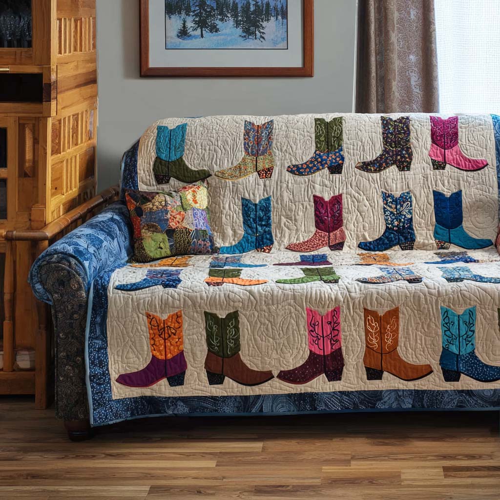 Farm Hand Quilted Sofa Cover Sofa Chaise Cover Western Cowboy Gifts For Dad