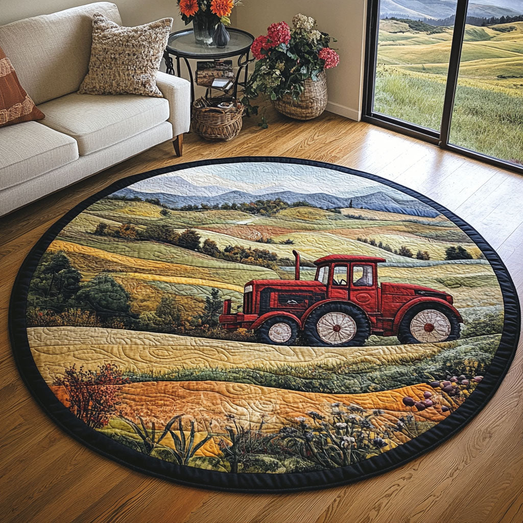Farm Life Quilted Round Mat Front Door Idea Best Gifts For Farmers
