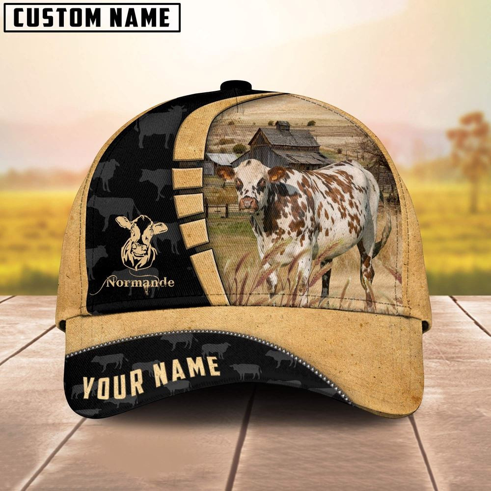 Farm Normande Custom Name Retro Cap Farm Cap Farmer Baseball Cap Gift For Farmer