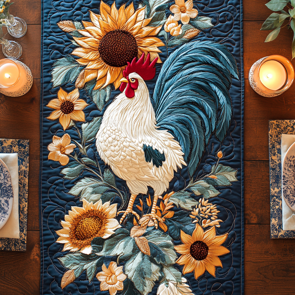 Farm Strut Quilted Table Runner Dining Table Ideas Best Chicken Lover Gift Ideas