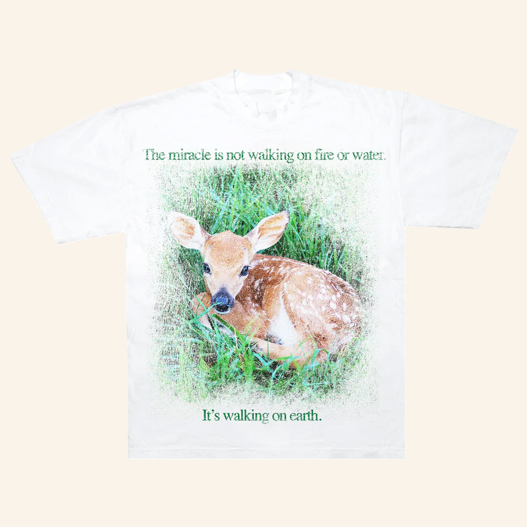 Farmer's Daughter Merch Miracle It's Walking On Earth Deer T-Shirt Gifts For Him