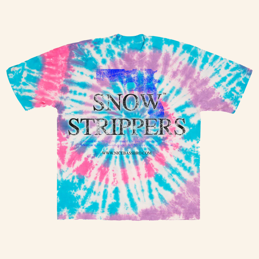 Farmer's Daughter Merch Snow Strippers Gun Logo Dye T-Shirt Gifts For Best Friends