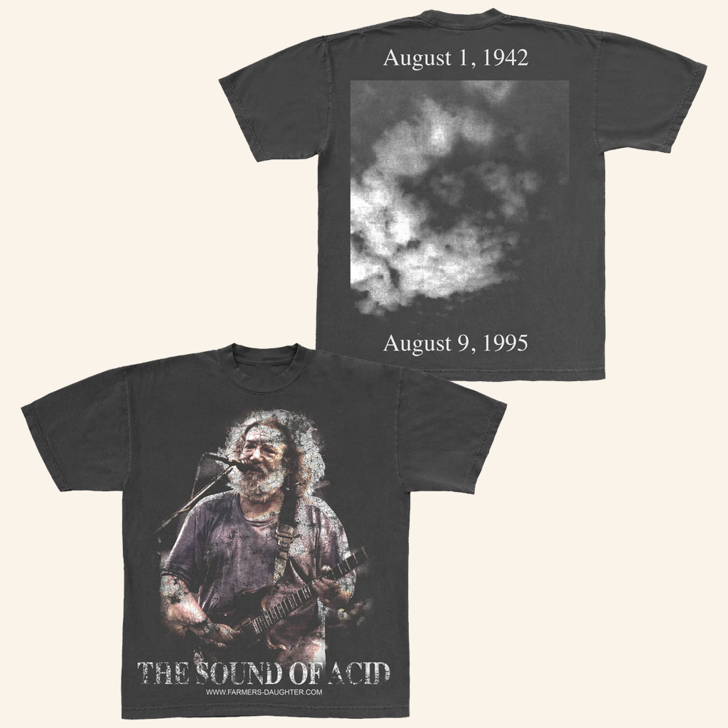 Farmer's Daughter Merch The Sound Of Acid T-Shirt  Jerry Garcia Merch Gifts For Music Fans