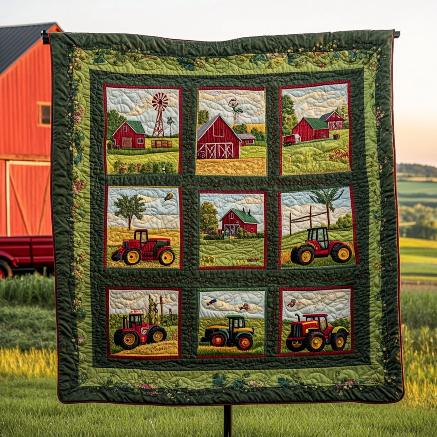 Farmhouse Elegance Quilted Blanket Christmas Bedroom Decor Gift Ideas For Farm Woman