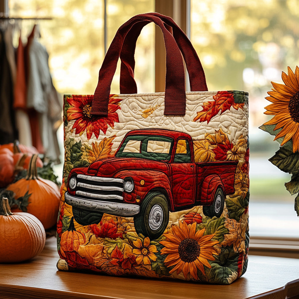 Farmhouse Ride Quilted Tote Bag Cute Fall Gifts For Girlfriend