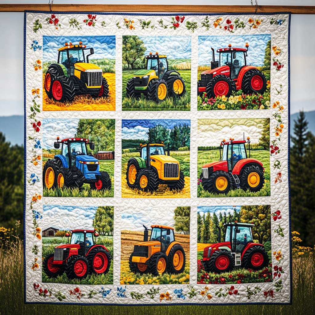 Farmyard Pride Quilted Blanket Unique Gifts For Farmers