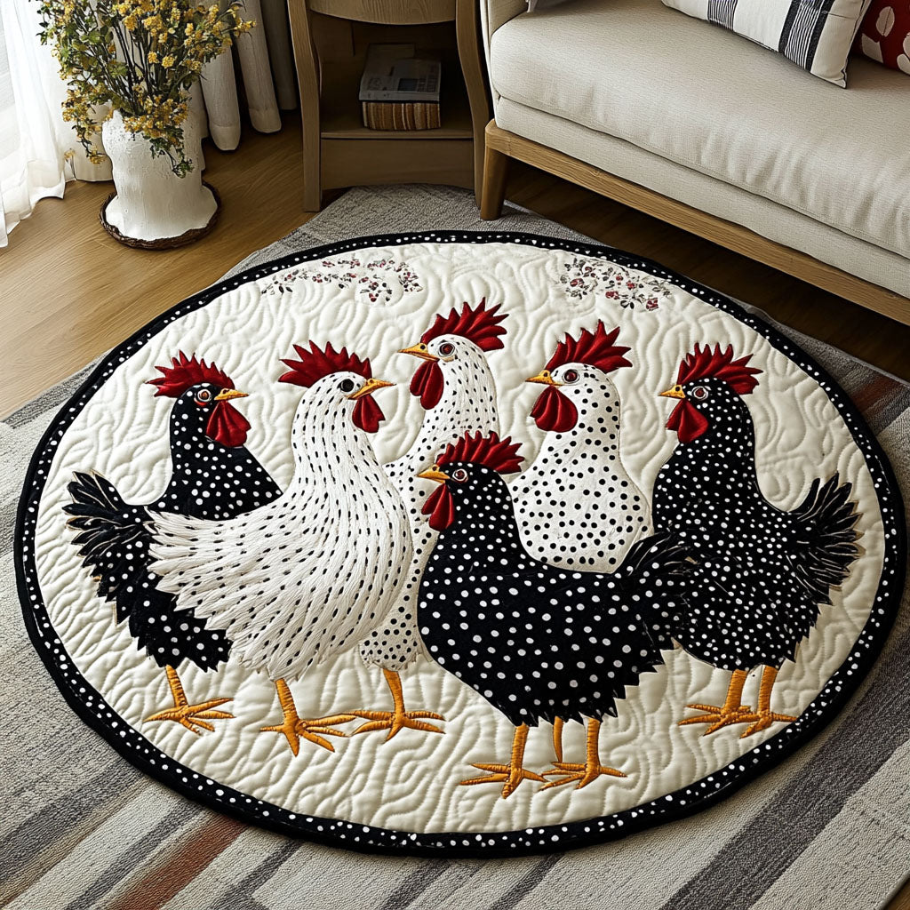 Farmyard Quilted Round Mat Entryway Ideas Best Present For A Farmer