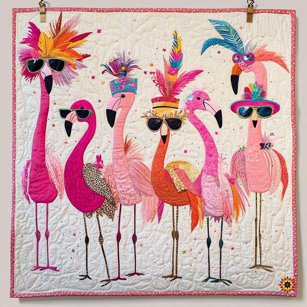 Fashion Flamingo Quilt Blanket Best Throw Blanket Great Family Gifts For Christmas