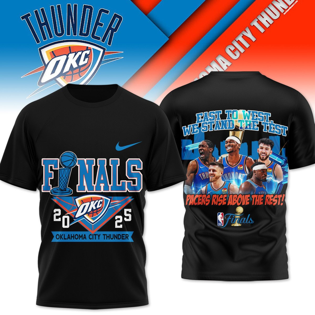 Fast To West We Stand The Test Oklahoma City Thunder T-Shirt Great Gifts For Basketball Fans